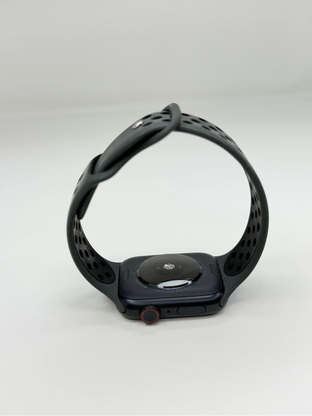 Apple Black Smartwatch with Black Perforated Sport Band